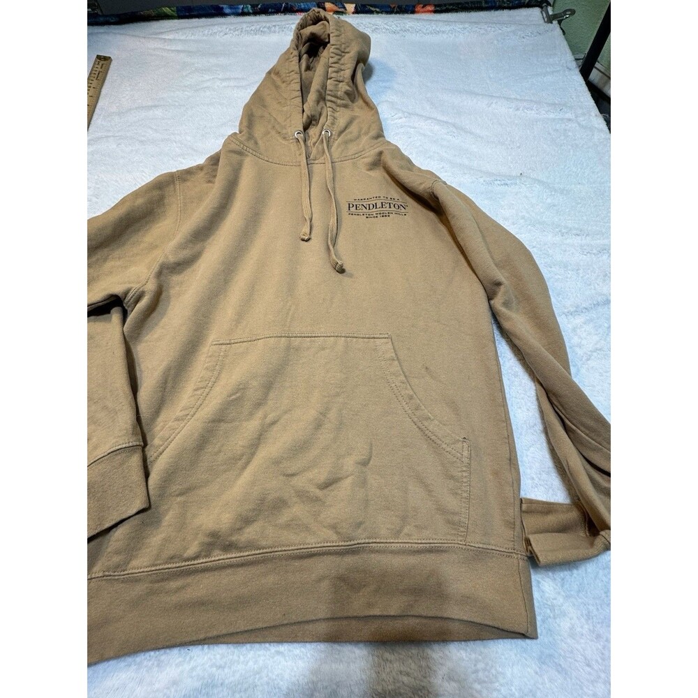 Pendleton Woolen Mills Hoodie Mens S Sweatshirt Pullover‎ Aztec Graphic Tan